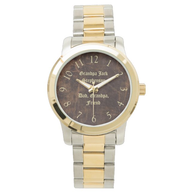  Classic Gepersonaliseerde Keepsake Mannen Horloge (Voorkant)