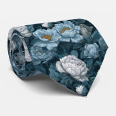 Classic Gift  For Boyfriend Peonies Stropdas (Opgerold)