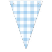 Classic Gingham Baby Blauw Vlaggetjes (Tweede vlag)