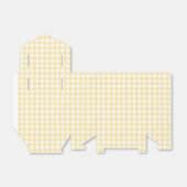 Classic Gingham Canary Yellow Bedankdoosjes (Uitgevouwen)