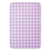 Classic Gingham Check Pset Patroon Lila Badmat (Voorkant Verticaal)