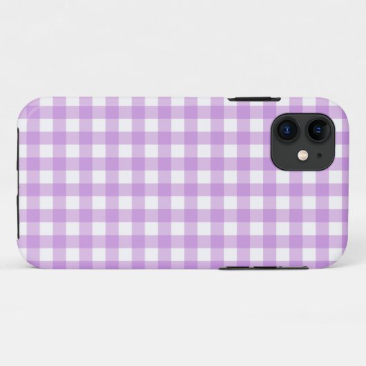 Classic Gingham Check Pset Patroon Lila Case-Mate iPhone Case (Achterkant (horizontaal))