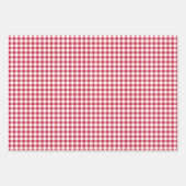 Classic Gingham Cherry Red Inpakpapier Vel (Voorkant)