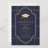 Classic Gingham Graduation Party 2026 Invitation (Devant)