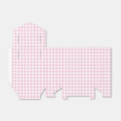 Classic Gingham Light Pink Bedankdoosjes (Uitgevouwen)