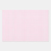 Classic Gingham Light Pink Inpakpapier Vel (Voorkant)
