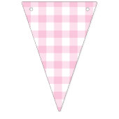 Classic Gingham Light Pink Vlaggetjes (Derde vlag)