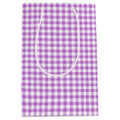 Classic Gingham Orchid Purple Medium Cadeauzakje (Voorkant)