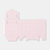 Classic Gingham Pink Bedankdoosjes (Uitgevouwen)