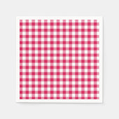 Classic Gingham Raspberry Servet (Voorkant)