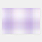 Classic Gingham Soft Lavender Inpakpapier Vel (Voorkant)