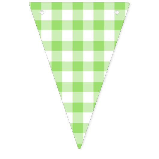 Classic Gingham Spring Green Vlaggetjes (Eerste vlag)