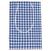 Classic Gingham True Blue Medium Cadeauzakje (Voorkant)