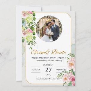 Classic Glam bruiloft uitnodiging Stijlvol Aange