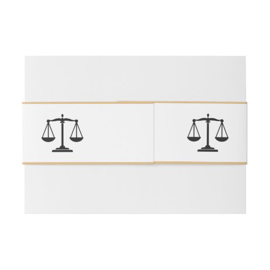 Classic Gold Border Script Calligafy Law Afstudeer Uitnodigingen Wikkel (Achterkant Voorbeeld)