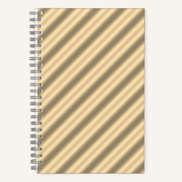 Classic Gold Diagonaal Streep Spiral Notitieboek