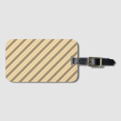 Classic Gold Diagonal Stripe Bagagelabel (Voorkant (horizontaal))