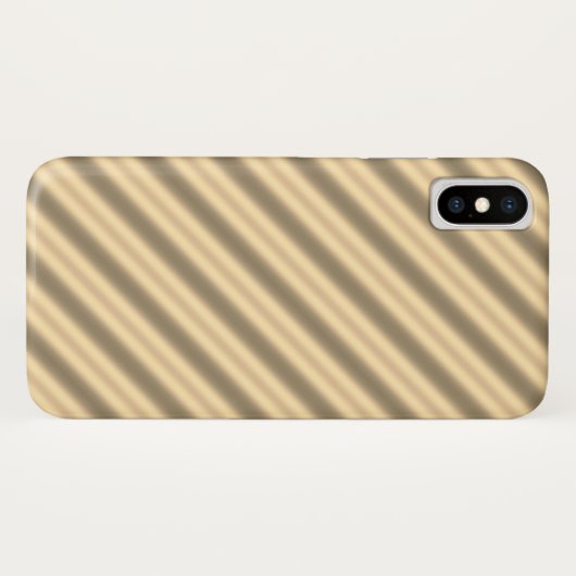 Classic Gold Diagonal Stripe iPhone / coque ipad (Dos (Horizontal))