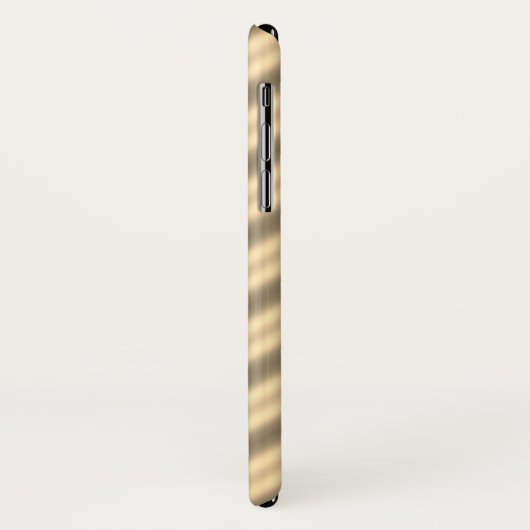 Classic Gold Diagonal Stripe iPhone / coque ipad (Dos/Gauche)