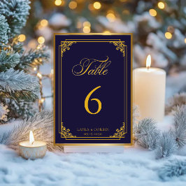 Classic Gold Frame Royal Wedding Kaart