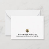 Classic Gold Logo Professional Notitiekaartje (Voorkant)