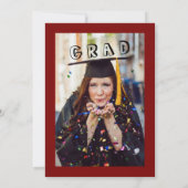 Classic Gold & Magenta  foto Kaart (Achterkant)