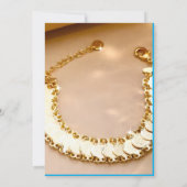 Classic Gold Script Wedding Invitation  trendup (Dos)