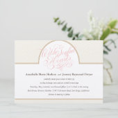 Classic Gold Stripes Faire-part de mariage (Debout devant)