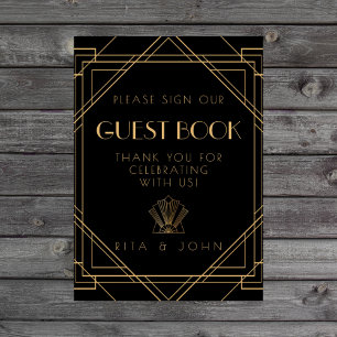 Classic Gold  Teken Ons Guestbook Teken Poster