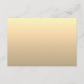Classic Gold Wedding Details Informatiekaartje (Achterkant)