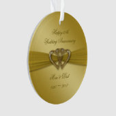 Classic Golden 50th Jubileum AcrylOrnament Ornament (voorkant)