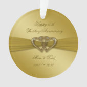 Classic Golden 50th Jubileum AcrylOrnament Ornament (voorkant)