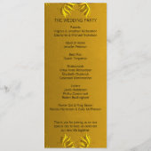 Classic Golden Elegance Wedding Programme (Dos)