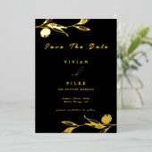 Classic Golden Mini floral Enregistrer La Carte Da (Debout devant)