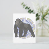 Classic Gorilla Briefkaart (Staand voorkant)