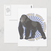 Classic Gorilla Briefkaart (Voorkant / Achterkant)