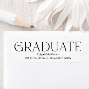 Classic Grad Editable couleur Étiquette de graduat