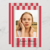 Classic Grad graduation faire-part (Devant / Derrière)