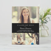 Classic Grad Graduation Invitation Faire-part (Debout devant)