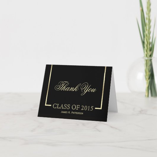 Classic Graduation Merci Cartes (Devant)