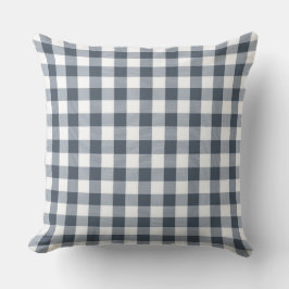 Classic Gray Gingham Pattern Sierkussen