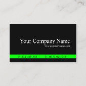 Classic Green Black Professional - Visitekaartje (Voorkant)