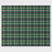 Classic Green Blue Yellow Plaid Pattern Holiday Cadeaupapier (Vlak)