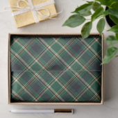 Classic Green Blue Yellow Plaid Pattern Holiday Tissuepapier (Geschenk)