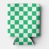 Classic green checkered  blikjeskoeler (Voorkant)