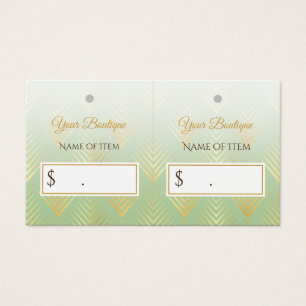 Classic Green et Gold Patten do-it-yourself Hang T
