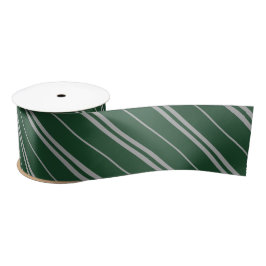 Classic Green Grey School Stripes Pattern Lint