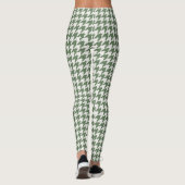 Classic Green Houndstooth Leggings Motifs (Dos)