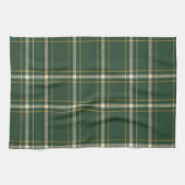 Classic Green Plaid Christmas Theedoek (Horizontaal)