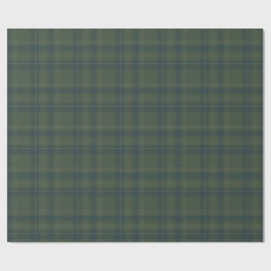 Classic Green Plaid | rustieke kerst Cadeaupapier (Vlak)